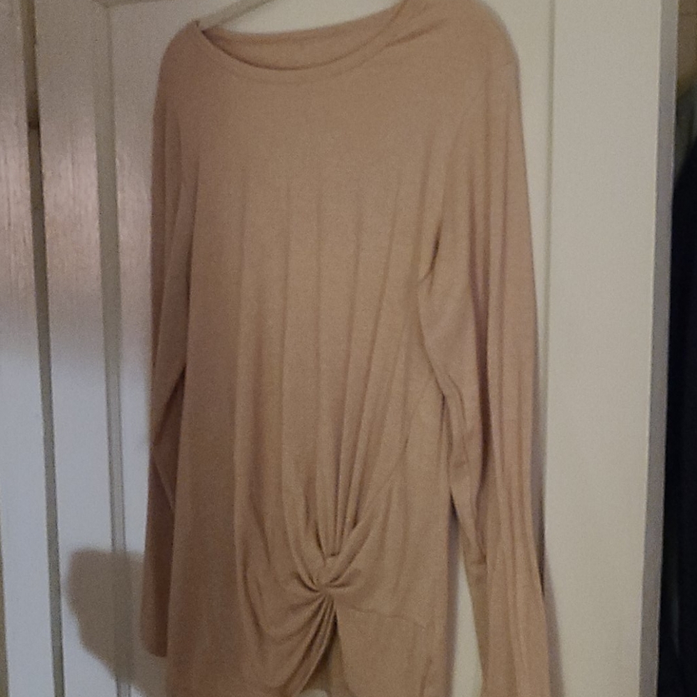 Cream colored long sleeve shirt